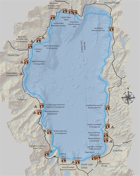 Map Lake Tahoe - Share Map