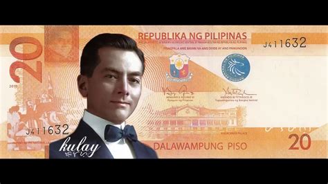 Animated Colorized Manuel L. Quezon 20 peso bill - YouTube