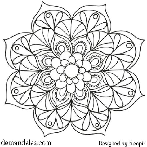 Mandalas Dibujos Para Imprimir Y Colorear Pdf Nuestros dibujos para pintar le ayudar n a sus ni ...