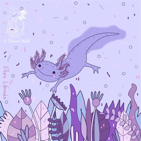 Download Tegneserie Fan Art Axolotl Wallpaper | Wallpapers.com