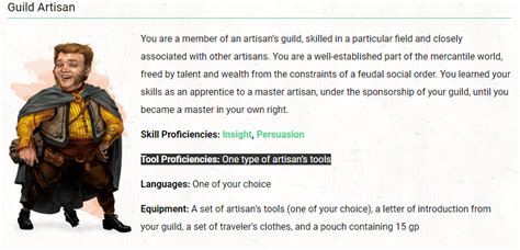 Guild Artisan/Guild Merchant - Bugs & Support - D&D Beyond General - D&D Beyond Forums - D&D Beyond