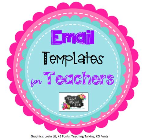 Email Templates for Teachers [freebie] - Teach Speech 365