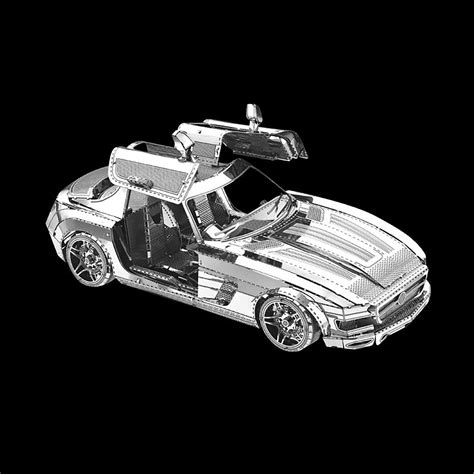 3D Metal Assembled Models DIY Puzzles Sports Car Models Desktop ...