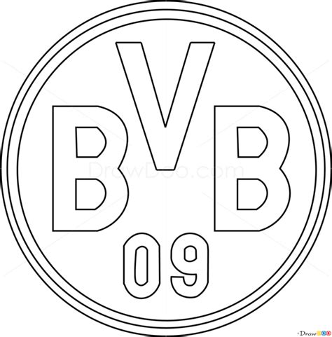 How to Draw Borussia, Dortmund, Football Logos