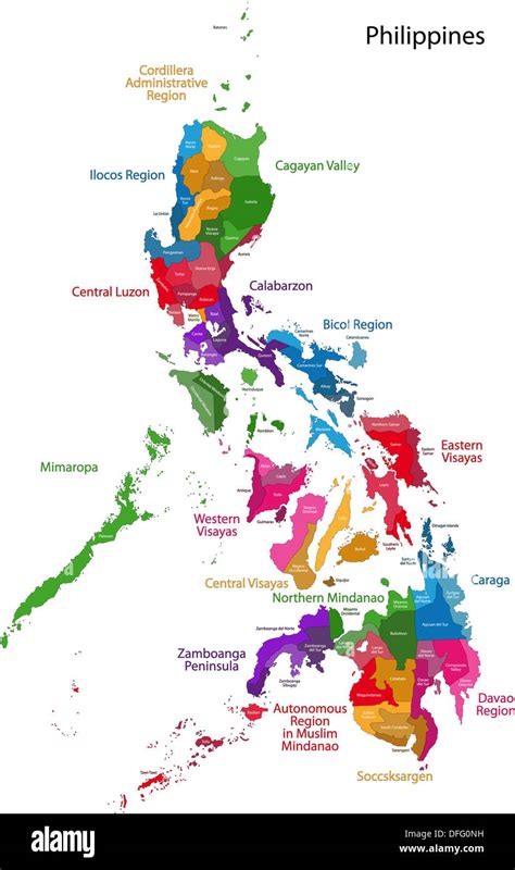 Philippines map Stock Photo - Alamy