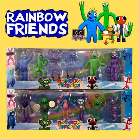 6pcs/Set Roblox Rainbow Friends Anime Action Figure Collection Toys Kids Gift, Hobbies & Toys ...