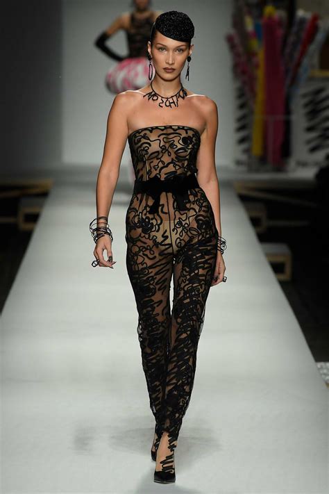 Bella Hadid walks the runway for Moschino Fashion Show, Summer/Spring ...