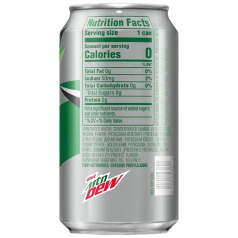 Mountain Dew® Diet Citrus Soda Can, 12 fl oz - Kroger