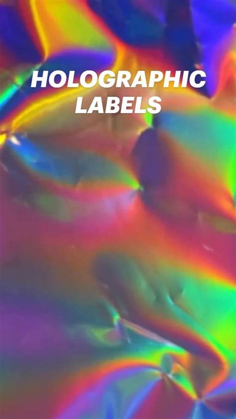 PRINTING CUSTOM HOLOGRAPHIC LABELS WITH WHITE INK | Custom label design, Halloween labels, Labels