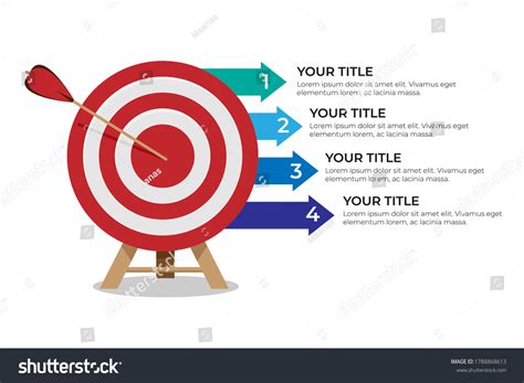 Dartboard Arrows Hitting Target Objective Achieved Stock Vector (Royalty Free) 1788868613 ...