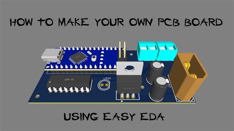 Quick tutorial How to make your own pcb board - EASYEDA - YouTube