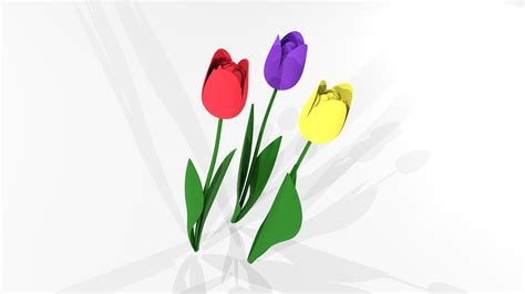 3D Tulip - TurboSquid 2114581