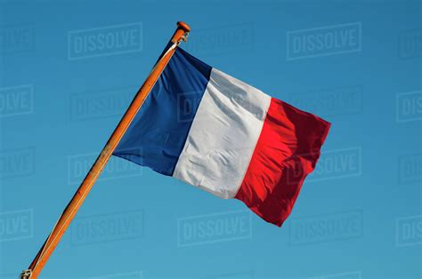 Tricolour French Flag; France - Stock Photo - Dissolve