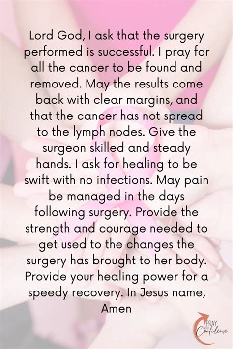 8 Healing Prayers for Breast Cancer Healing [for Patients & Survivors] - Pray With Confidence