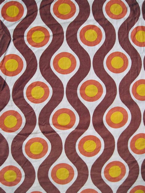 Vintage 1960s 70s Fabric, Retro Geometric Pattern from Germany. $19.99, via Etsy. | Knitting ...