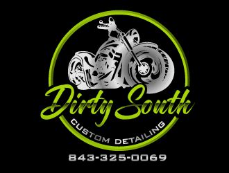 Dirty South Custom Detailing Logo Design - 48hourslogo