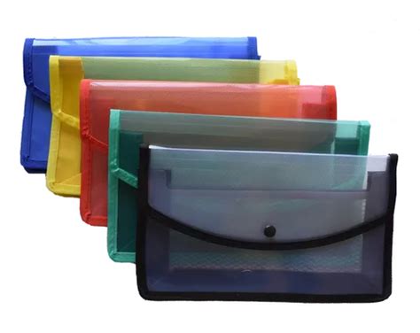 Plastic Document Bag - Plastic Button File Folder Matt Matt Opaque ...