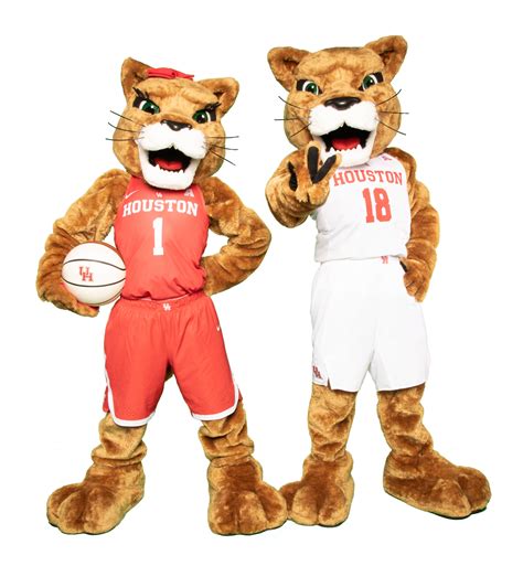 July 2019: University of Houston - Sasha and Shasta - Mascots