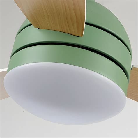 Dome Kindergarten Ceiling Fan Lamp Acrylic Macaron LED Semi Flush Mount Ceiling Light Ceiling ...