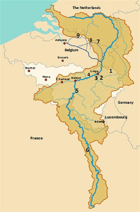 Meuse River Map