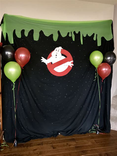 Ghostbuster birthday party- photo booth. I bought some printable props ...