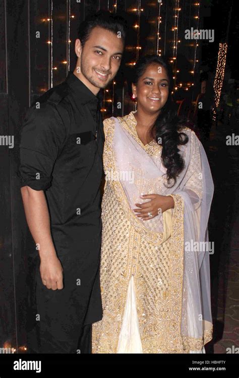 Bollywood actor Salman Khan's sister Arpita Khan husband Aayush Stock Photo - Alamy