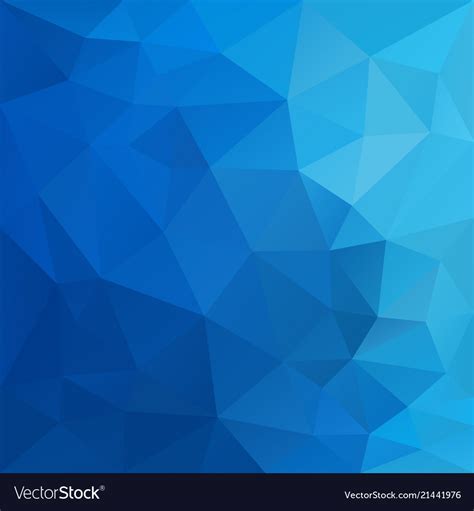 Polygonal square background sky blue gradient Vector Image