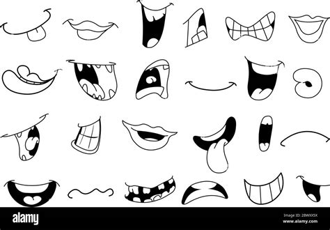 Anime Mouth Outline