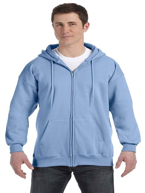 Hanes Men's Fleece Full Zip Pouch Pockets Hoodie, Style F280 - Walmart.com