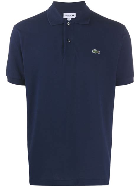 Lacoste Logo-appliquéd Cotton-piqué Polo Shirt In Blue | ModeSens