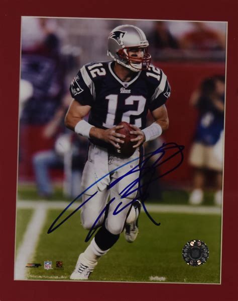 Lot Detail - Tom Brady New England Patriots Autographed Framed Photo