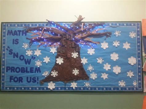 Math winter bulletin board. #3rdgrade #Math #winter #teachingcanbefun ...