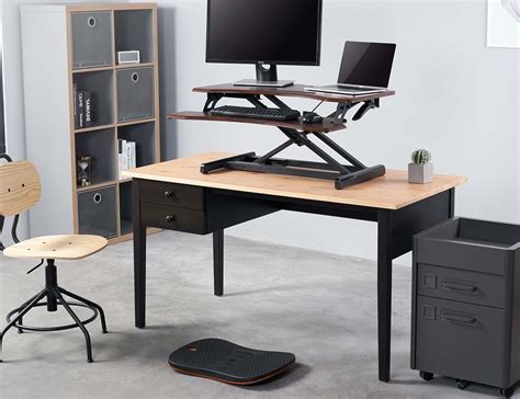 This Ergonomic Standing Desk Converter Keeps You Comfortable