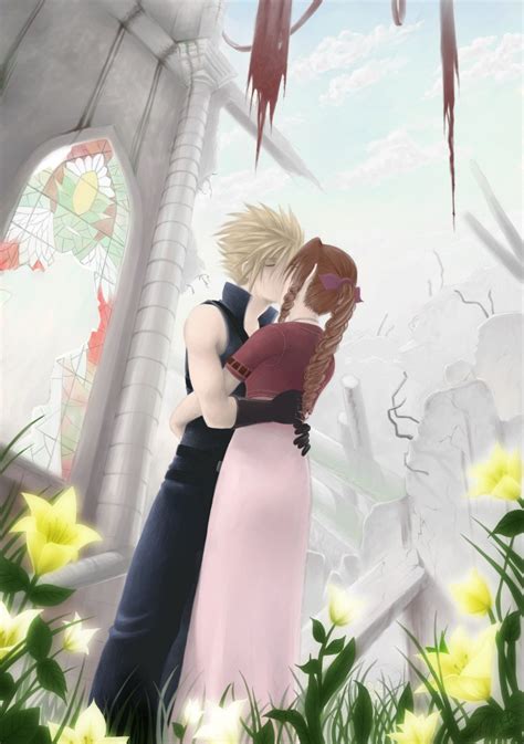 Cloud e Aeris (Aerith) - Love: Cloud e Aeris (Aerith) Fan Art (29563370 ...