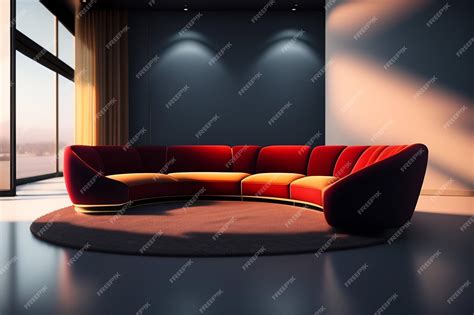 Premium AI Image | Sofa in living room interior design zoom background