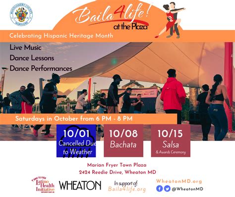 CANCELED DUE TO WEATHER: Baila4Life: Merengue :: Downtown Wheaton, MD