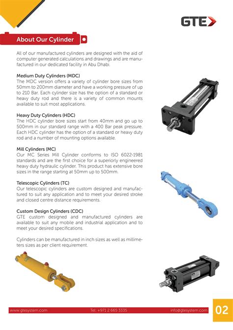 Hydraulic Cylinder Catalogue on Behance