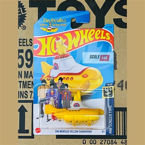 Hot Wheels - The Beatles Yellow Submarine (Yellow) - Mainline (HW Scre – Scale164