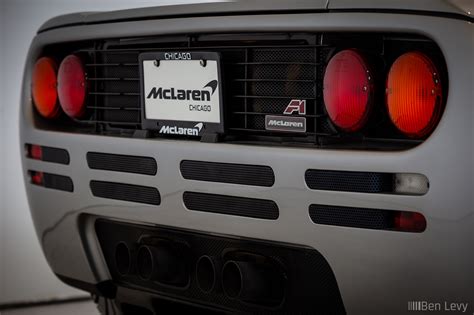 Rear Taillights on a Silver McLaren F1 - BenLevy.com