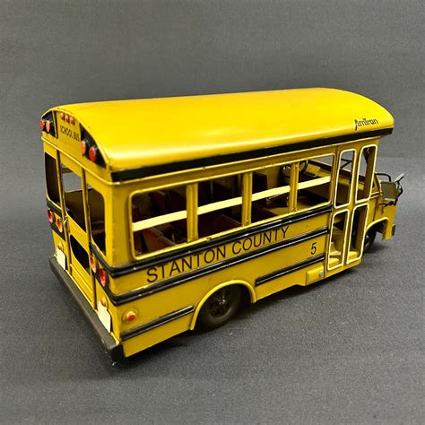 Yellow School Bus I Decorative Metal Car I American School Bus I Gifts ...