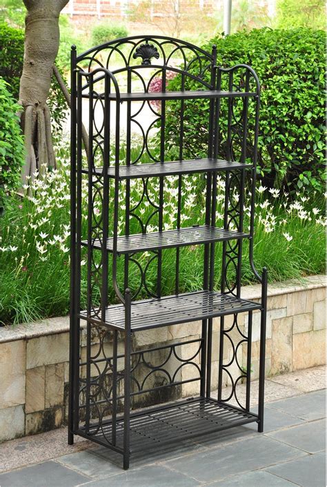 Wrought Iron Baker’s Racks | Outdoor bakers rack, Outdoor, Bakers rack