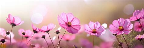 Premium AI Image | Wide purple small flowers in front of blurred background