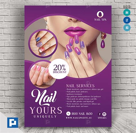 Nail Salon Promotional Flyer - PSDPixel