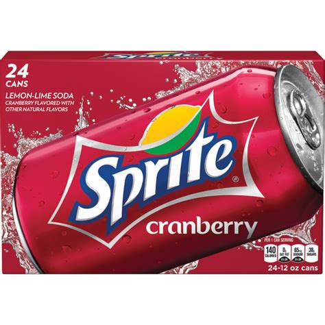 Sprite Cranberry Cans, 12 fl oz, 24 Pack | Buehler's