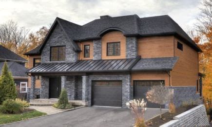 36+ Ideas Exterior Stone And Siding Garage For 2019 | Exterior house ...