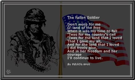 Fallen Soldier Poems And Quotes. QuotesGram