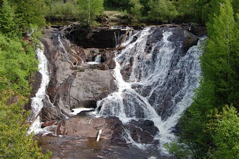 Eagle River Falls - A Roadside Waterfall and Two Historic Bridges in Michigan's Keweenaw County ...