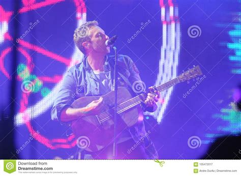 Coldplay Lead Singer Chris Martin Editorial Photography - Image of show ...