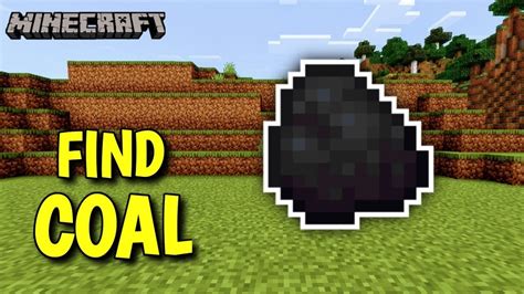 how to find coal in minecraft | coal in minecraft trial - YouTube