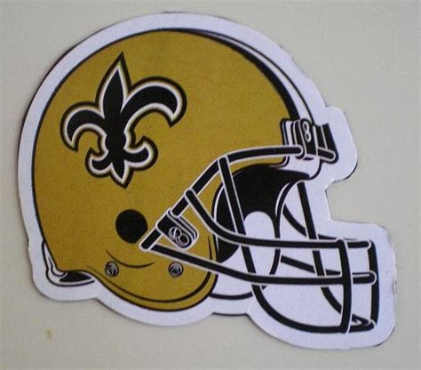 2013 New Orleans Saints Decal Football Helmet by TheGolfingDolphin